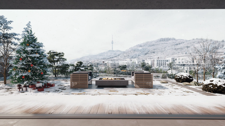 겨울 — 남산의 설경